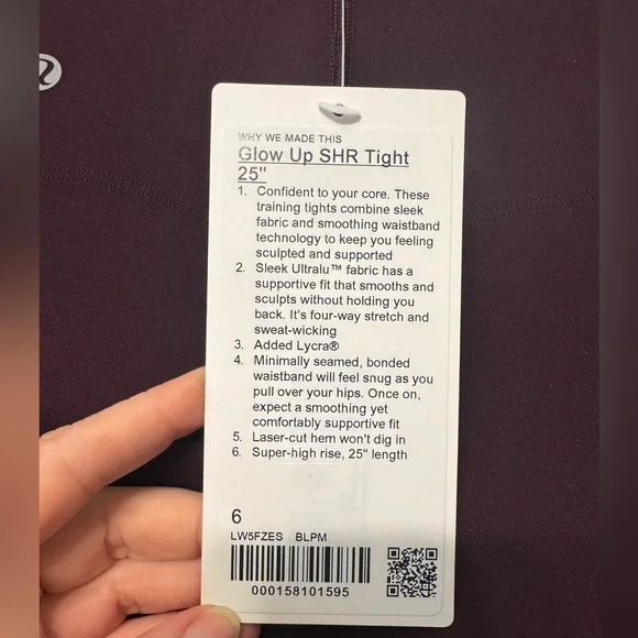 NWT lululemon Glow Up leggings - Picture 3 of 4